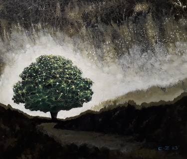 Original Fine Art Tree Paintings by charlie Zeng