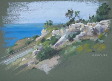 Original Impressionism Landscape Drawings by Anastasia Krivenko