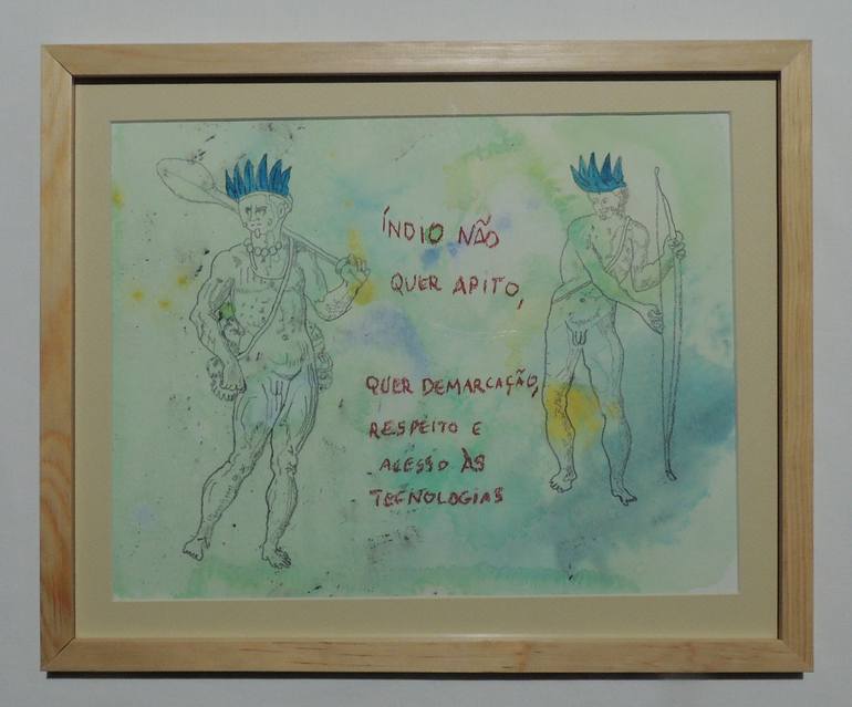 Original Conceptual Politics Painting by Helio Vianna