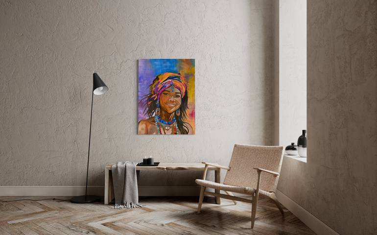 Original Abstract People Painting by Radhika Dias