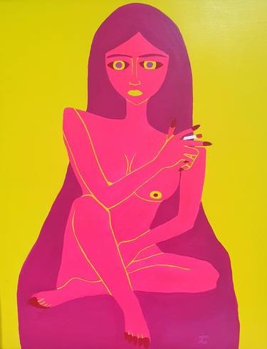 Original Figurative Nude Paintings by Atty J A Reyes
