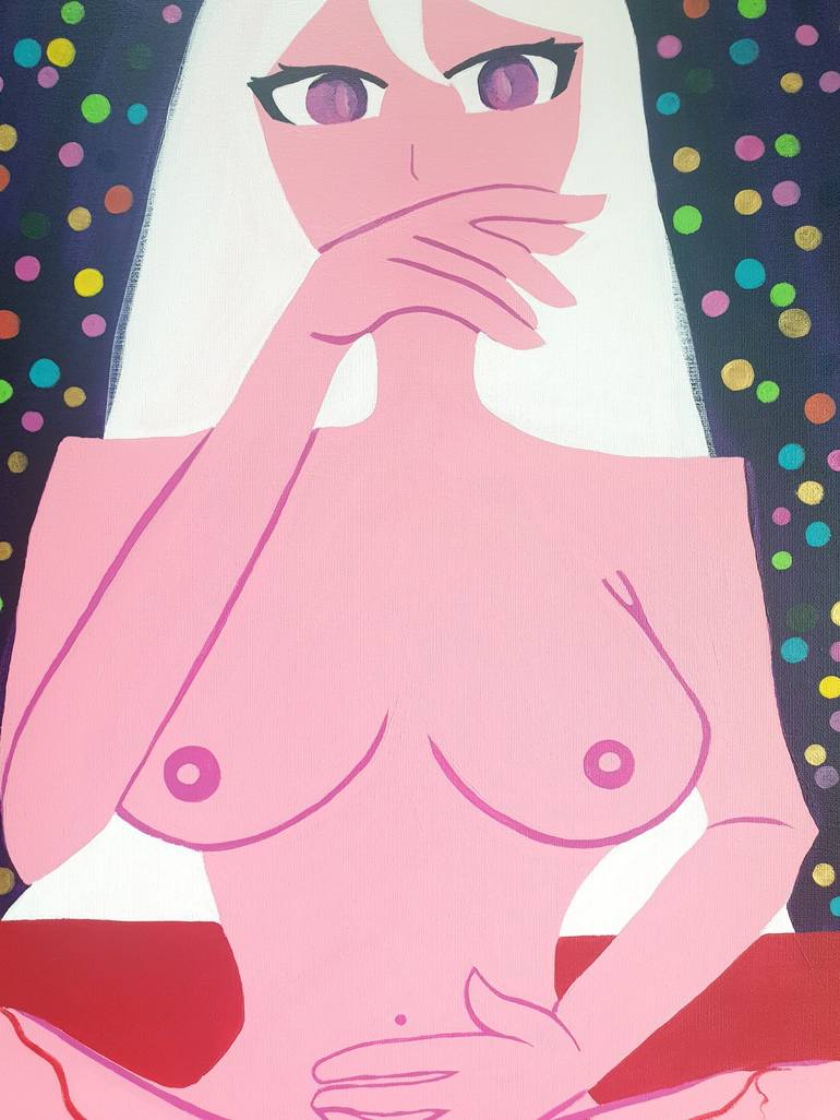 Original Contemporary Nude Painting by Atty J A Reyes