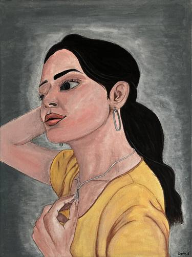Print of Portraiture Women Paintings by Devin Samarasinghe