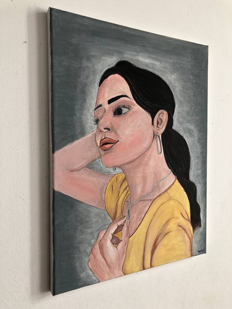 Original Portraiture Women Painting by Devin Samarasinghe