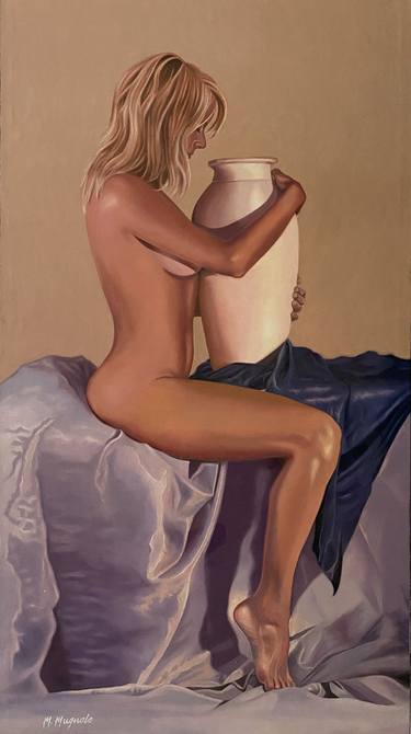 Original Photorealism Nude Paintings by SURREAL MYKONOS
