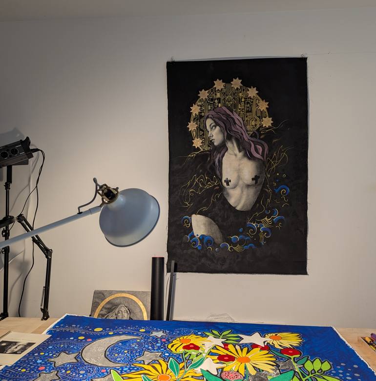 Original Contemporary Fantasy Drawing by Alessia Sinopoli