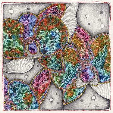 Original Abstract Botanic Drawings by Alessia Sinopoli