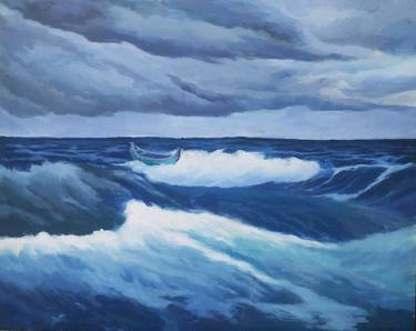 Print of Seascape Paintings by Maksudul Hakim