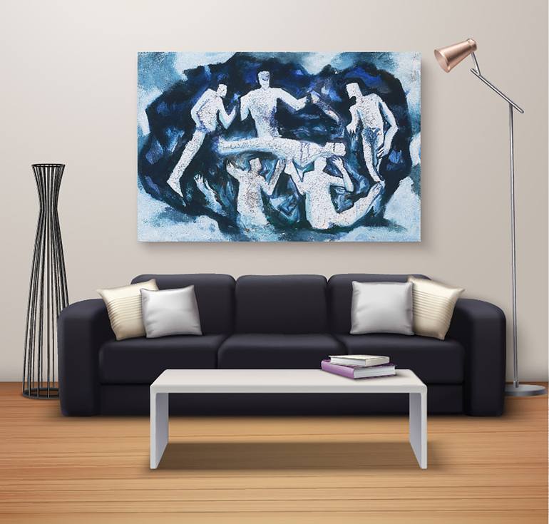 Original Conceptual Abstract Painting by Maksudul Hakim