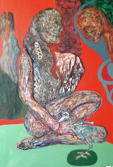 Original Expressionism People Paintings by Ann Delorme