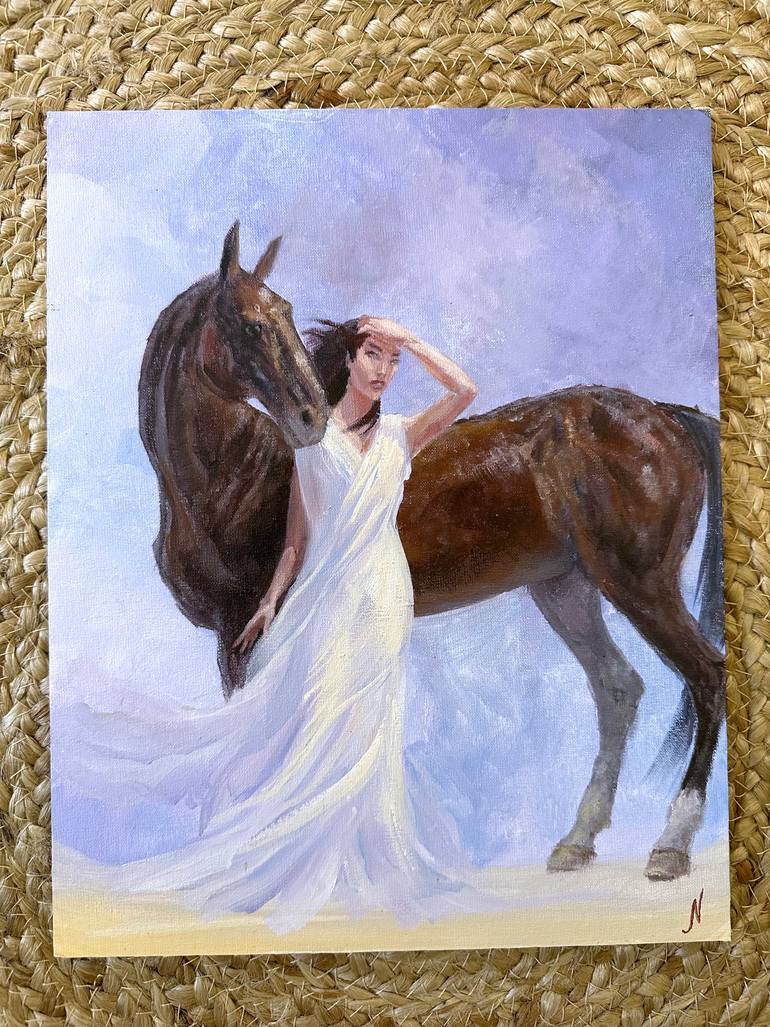 Original Realism Women Painting by Natalia Mikhaylina