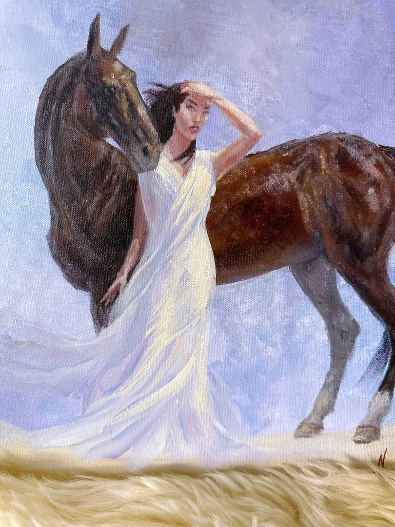 Original Realism Women Painting by Natalia Mikhaylina