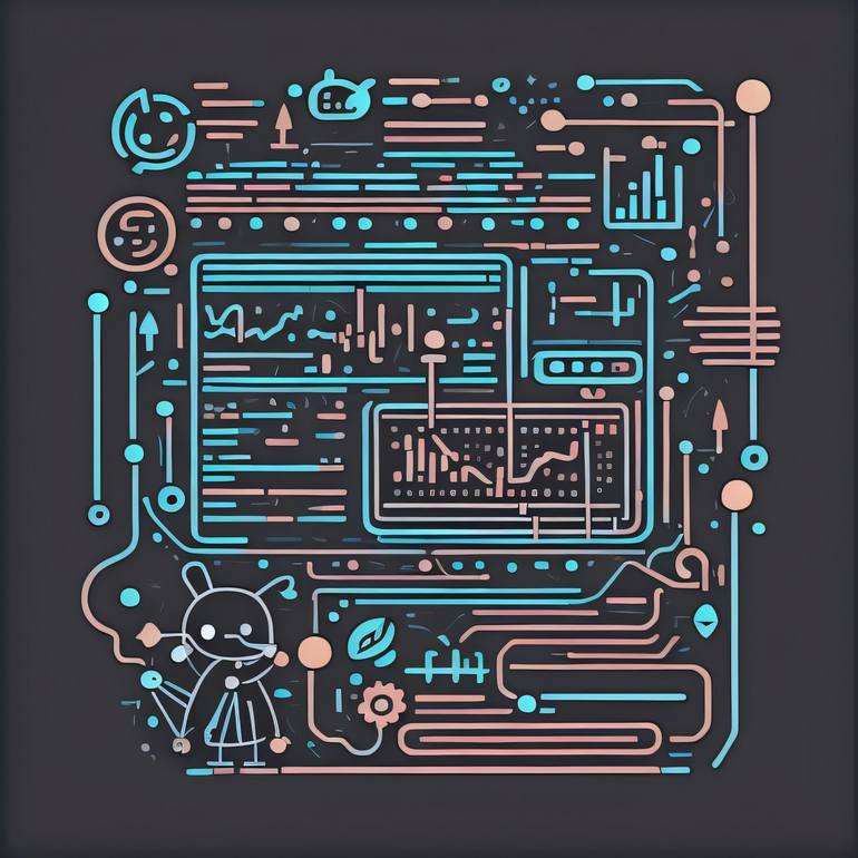 Algorithm illustration Digital by kreatif ku | Saatchi Art