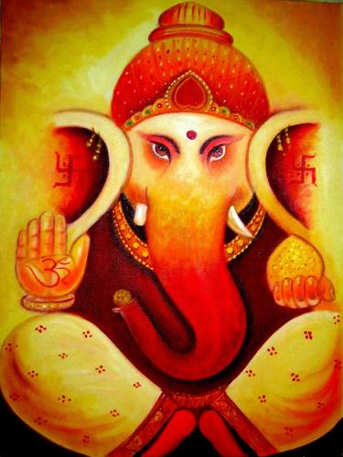 Original Fine Art Religious Paintings by Pawan Kumar tank