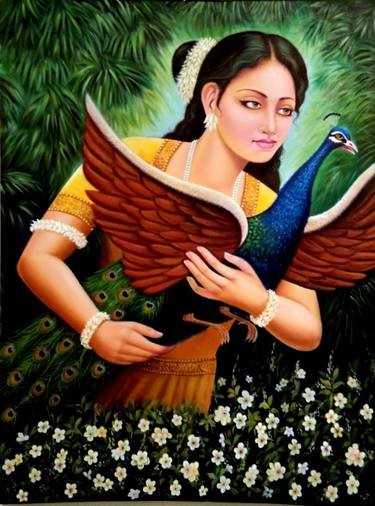 Original Fine Art Love Paintings by Pawan Kumar tank