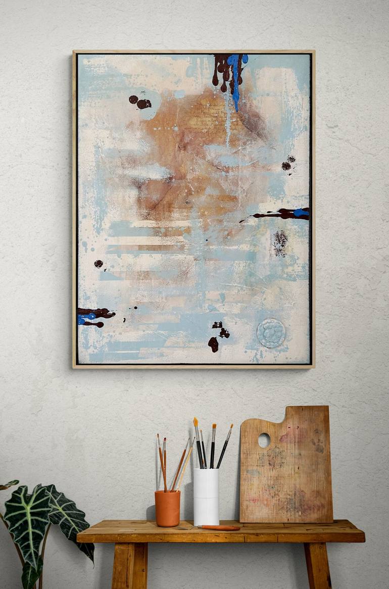 Original Abstract Expressionism Abstract Painting by Peppe Postorino