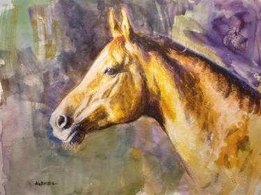 Print of Realism Horse Paintings by Gabriel Hermida