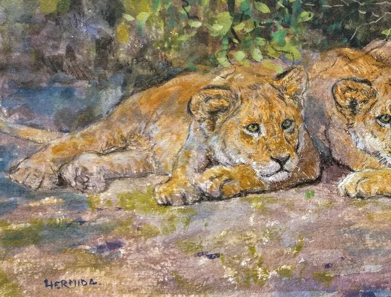 Original Realism Animal Painting by Gabriel Hermida