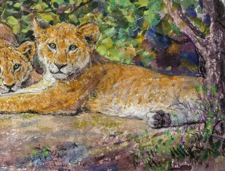 Original Realism Animal Painting by Gabriel Hermida