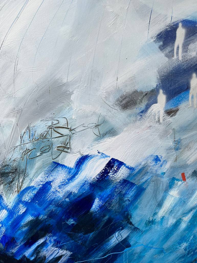 Original Abstract Expressionism Abstract Painting by Duygu Yalman