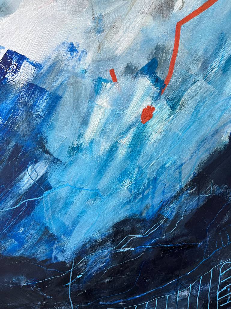Original Abstract Expressionism Abstract Painting by Duygu Yalman