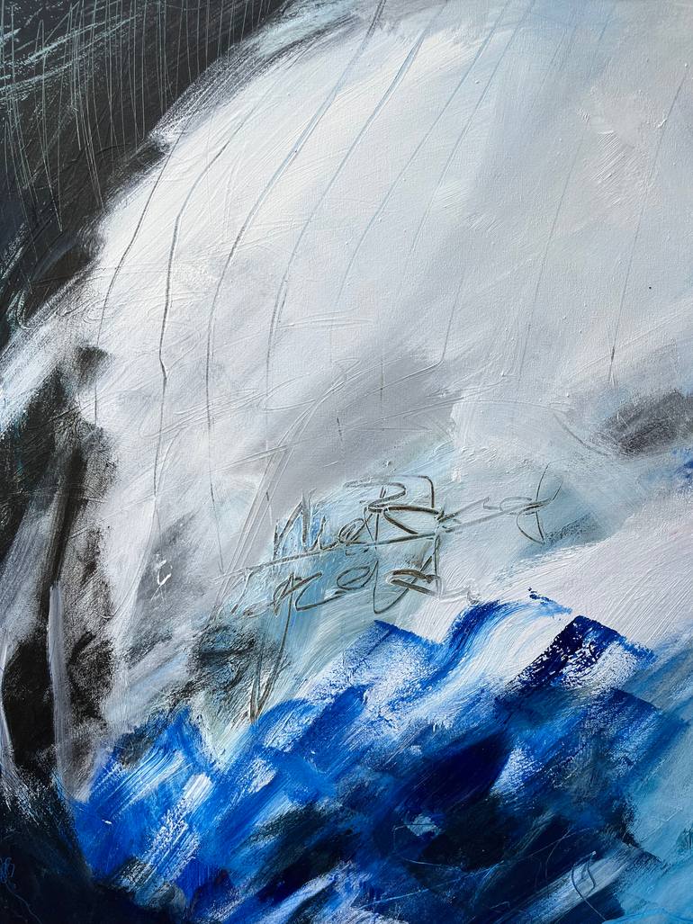 Original Abstract Expressionism Abstract Painting by Duygu Yalman