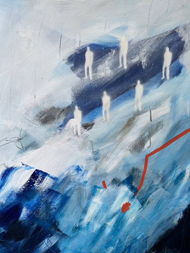 Original Abstract Expressionism Abstract Painting by Duygu Yalman