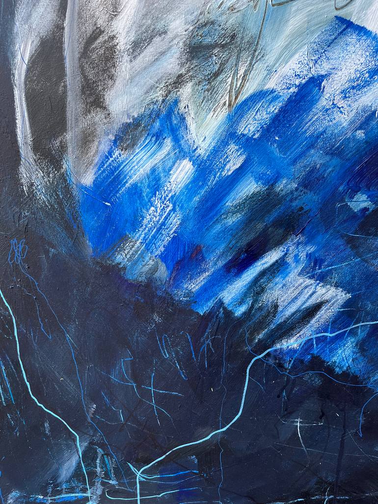 Original Abstract Expressionism Abstract Painting by Duygu Yalman