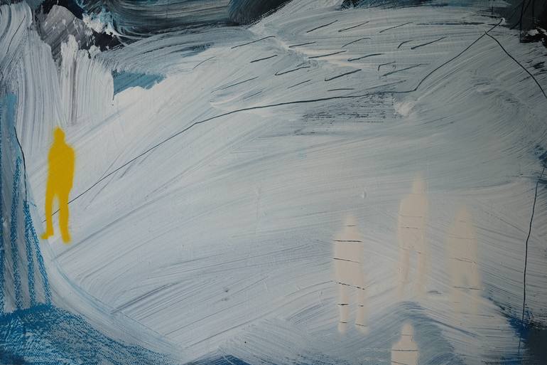 Original Abstract Expressionism Abstract Painting by Duygu Yalman