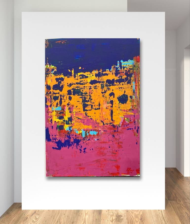 Original Abstract Painting by Hugo Enrique Fernandez