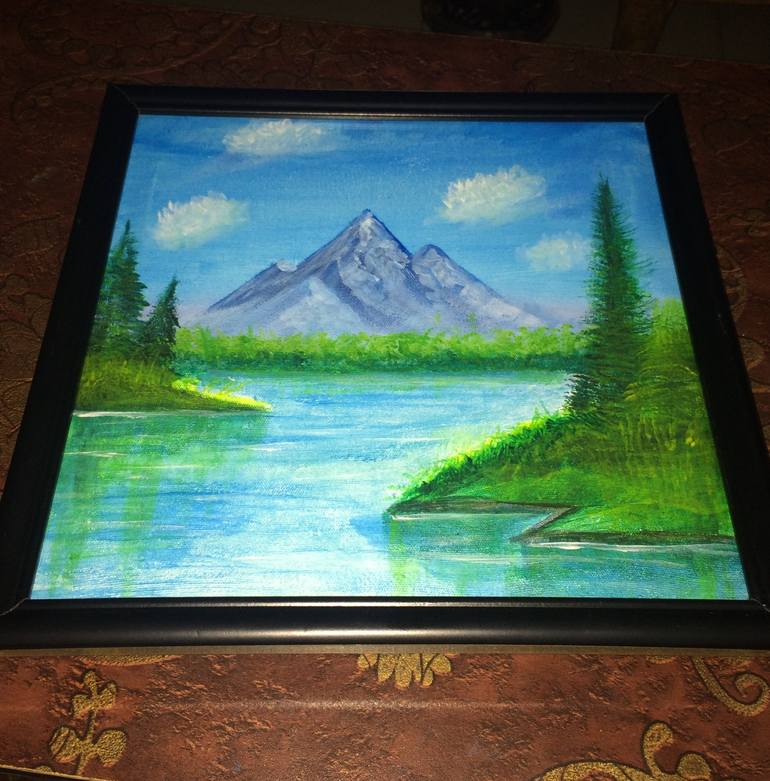 Original Art Deco Nature Painting by Abm Habibunnabi