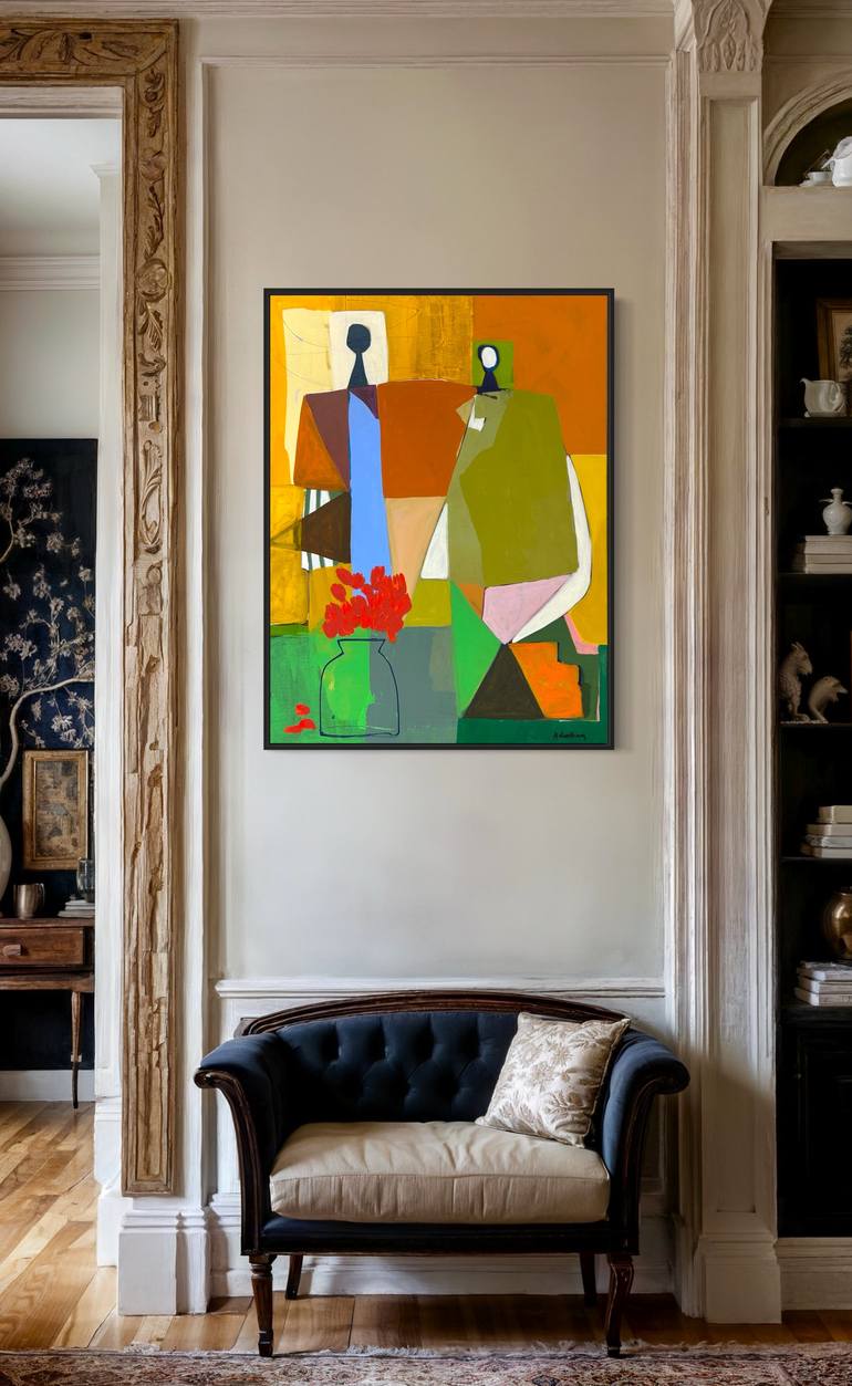 Original Figurative Abstract Painting by Ann Needham