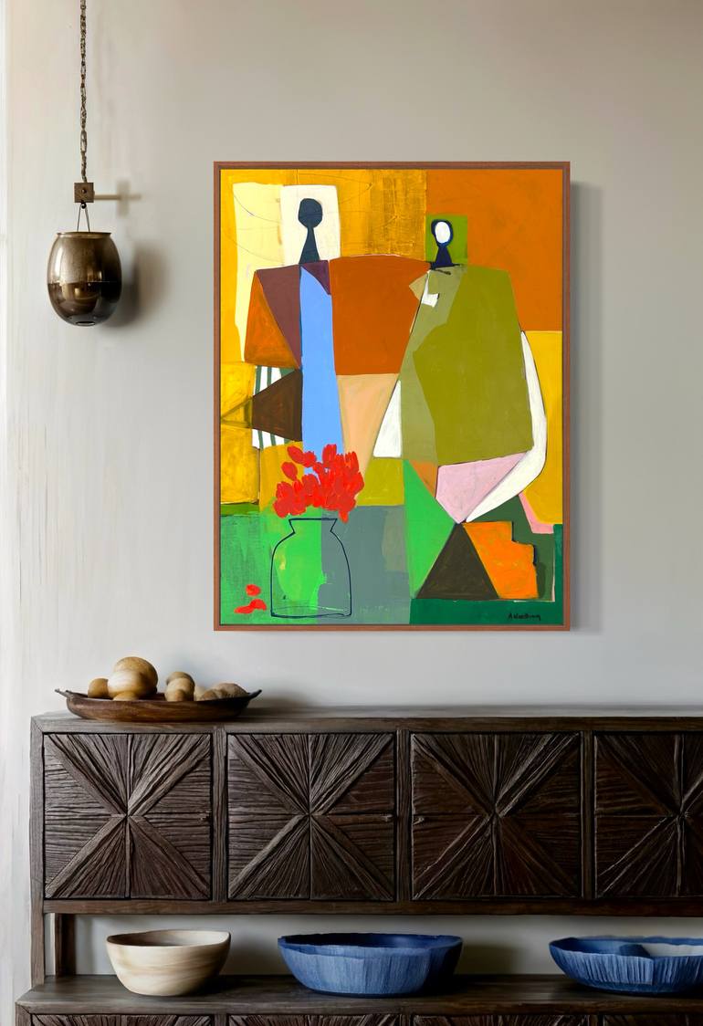 Original Figurative Abstract Painting by Ann Needham