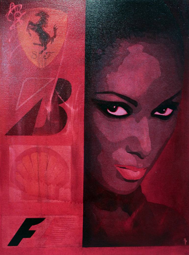 Original Street Art Automobile Paintings by Aaron Lee