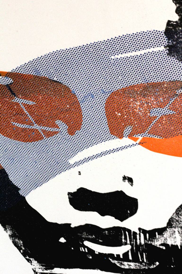 Original Abstract Women Printmaking by Aaron Lee