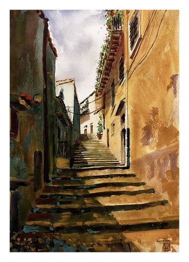 Original Realism Cities Paintings by Daniel Moyano