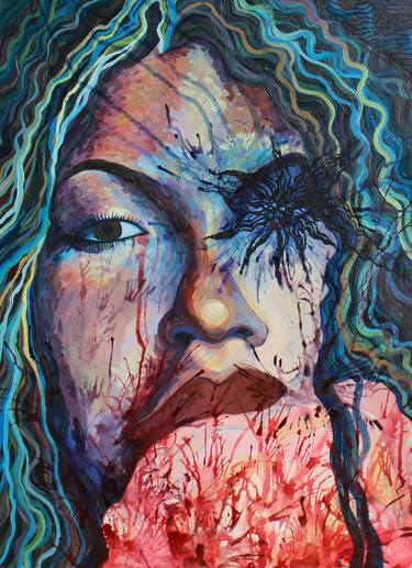 Original Abstract Portrait Paintings by Nata Gallo