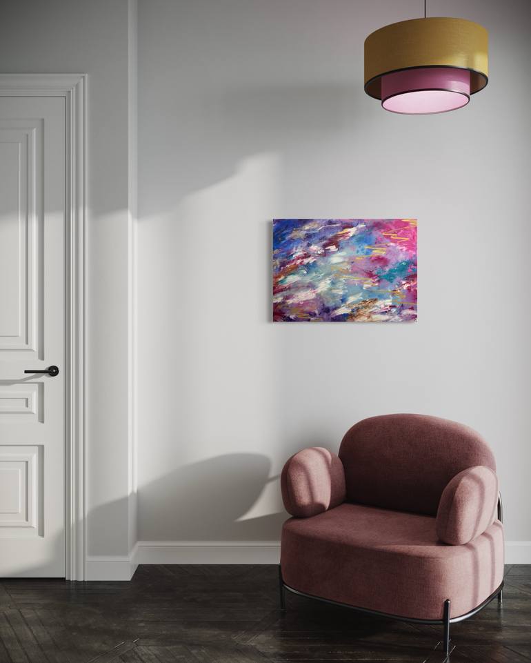 Original Abstract Expressionism Abstract Painting by Alini Garcia