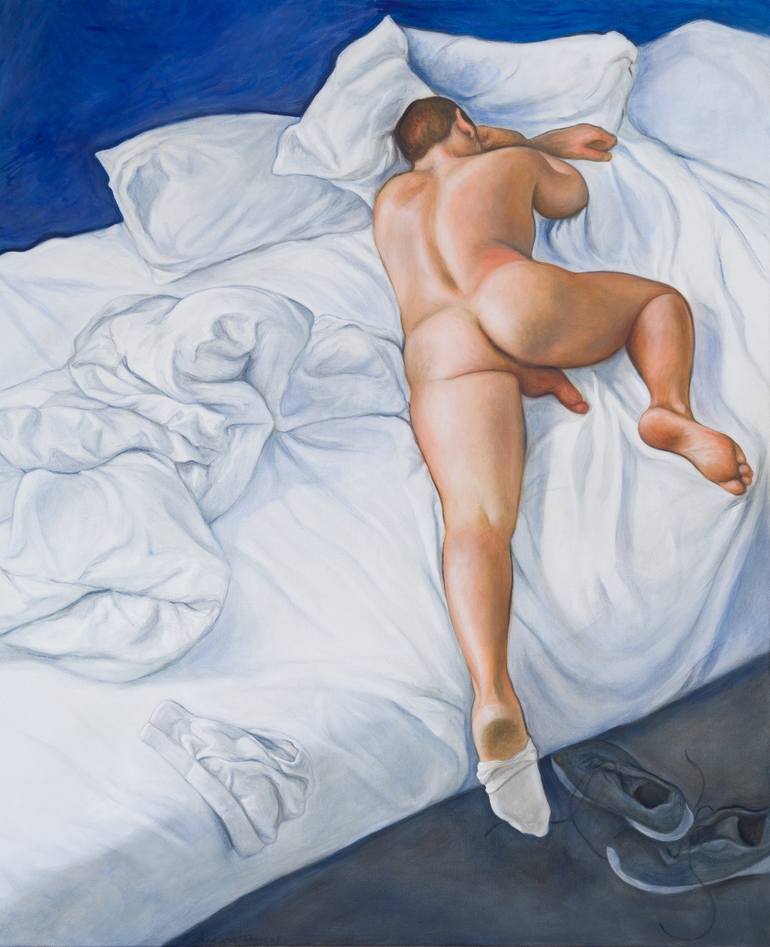 Figure in Bed 2 - Print