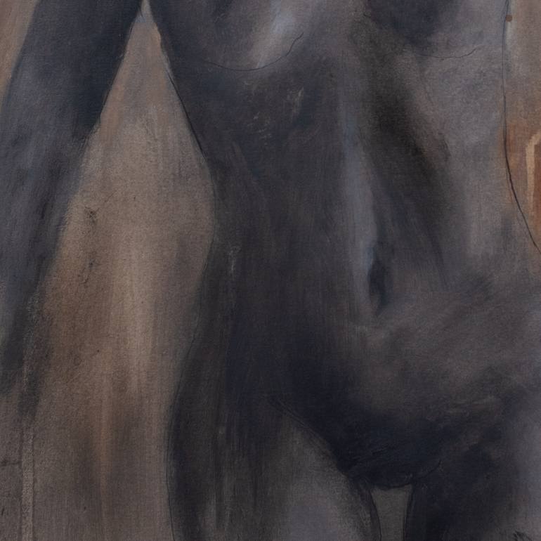 Original Figurative Nude Painting by Dave Hunt