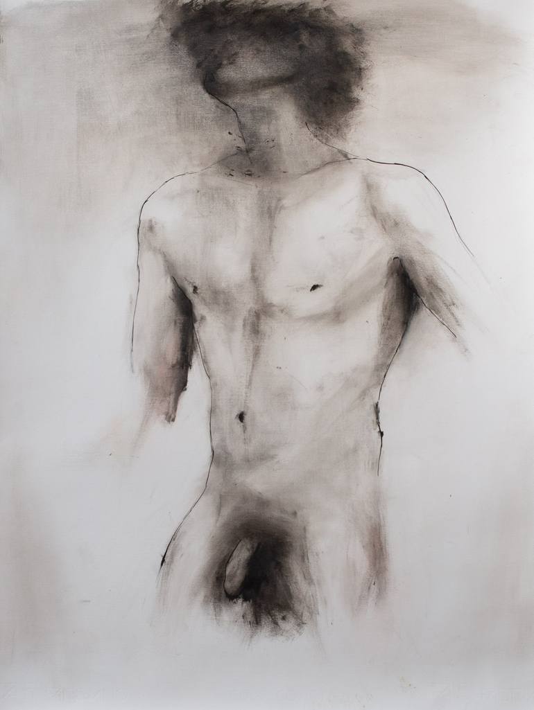 Male 01 Painting by Dave Hunt | Saatchi Art