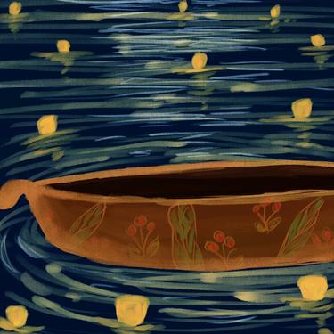 Print of Illustration Boat Digital by Akshaya Bharadhwaj