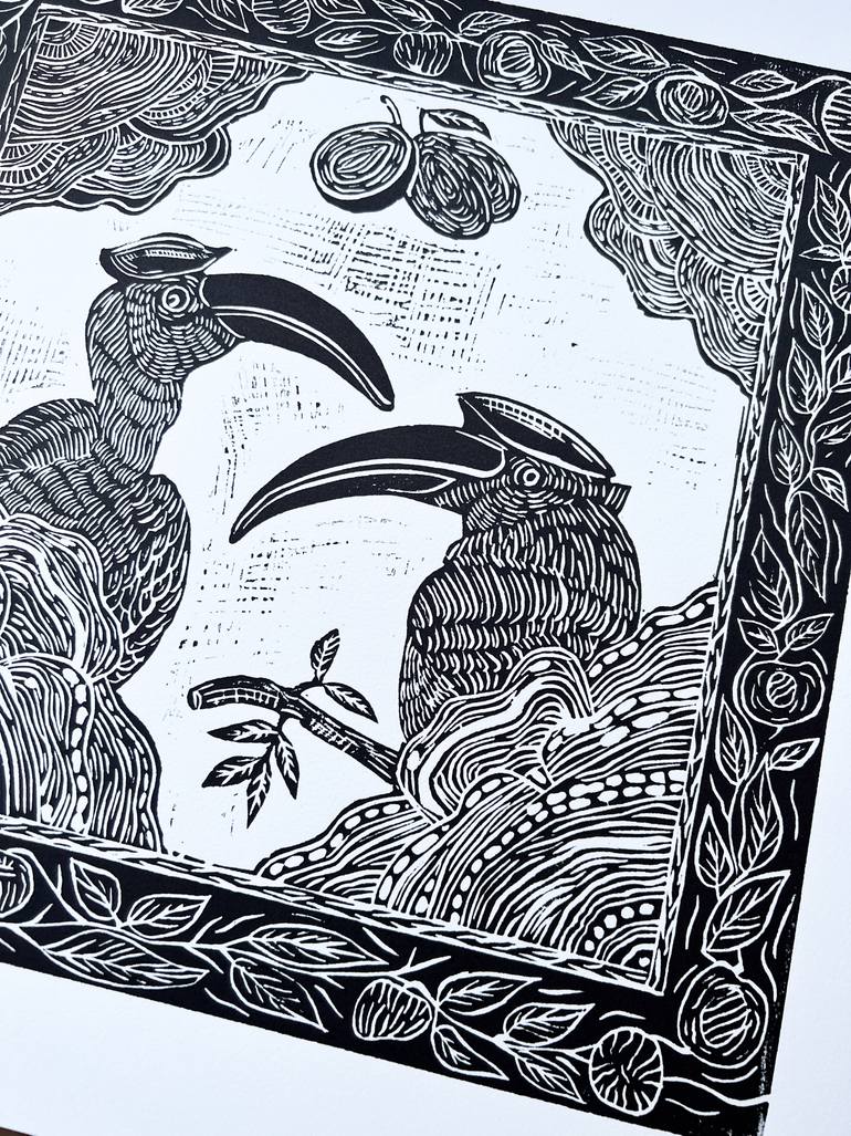Original Impressionism Animal Drawing by Virinpon Arunwiram