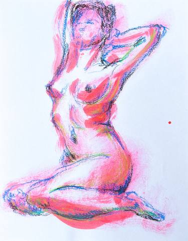 Print of Nude Paintings by Virinpon Arunwiram