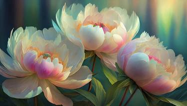 Original Artificial Intelligence Floral Digital by Shylin Chen