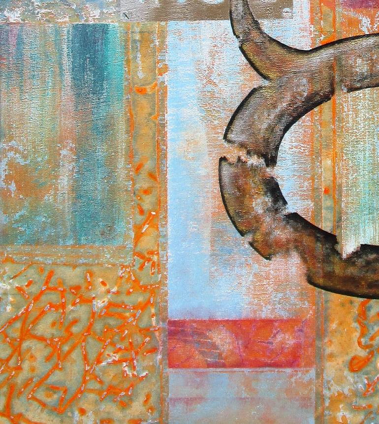 Original Abstract Typography Painting by Jörg Yogi Schäfer