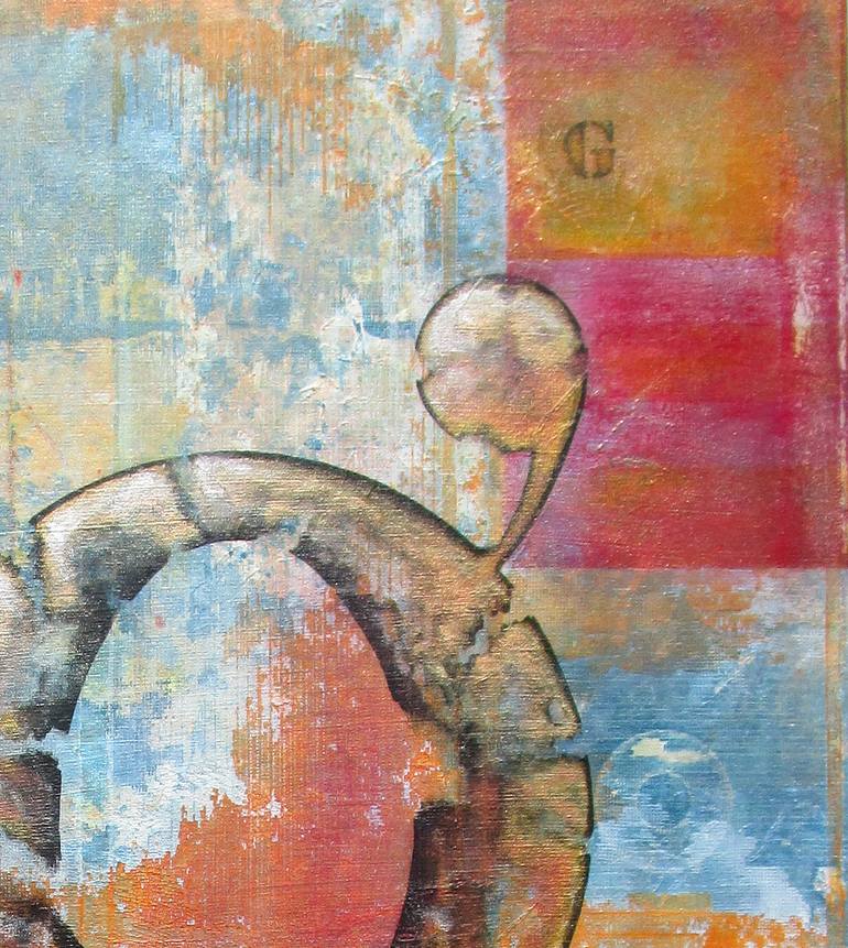 Original Abstract Typography Painting by Jörg Yogi Schäfer