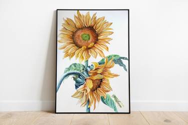 Watercolor Sunflowers thumb
