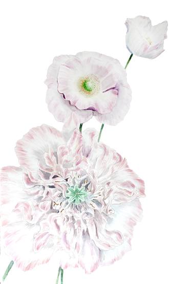 Original Floral Painting by Judit Fortelny