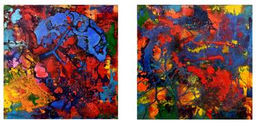 Original Expressionism Abstract Paintings by Maria Angela Sarchiello